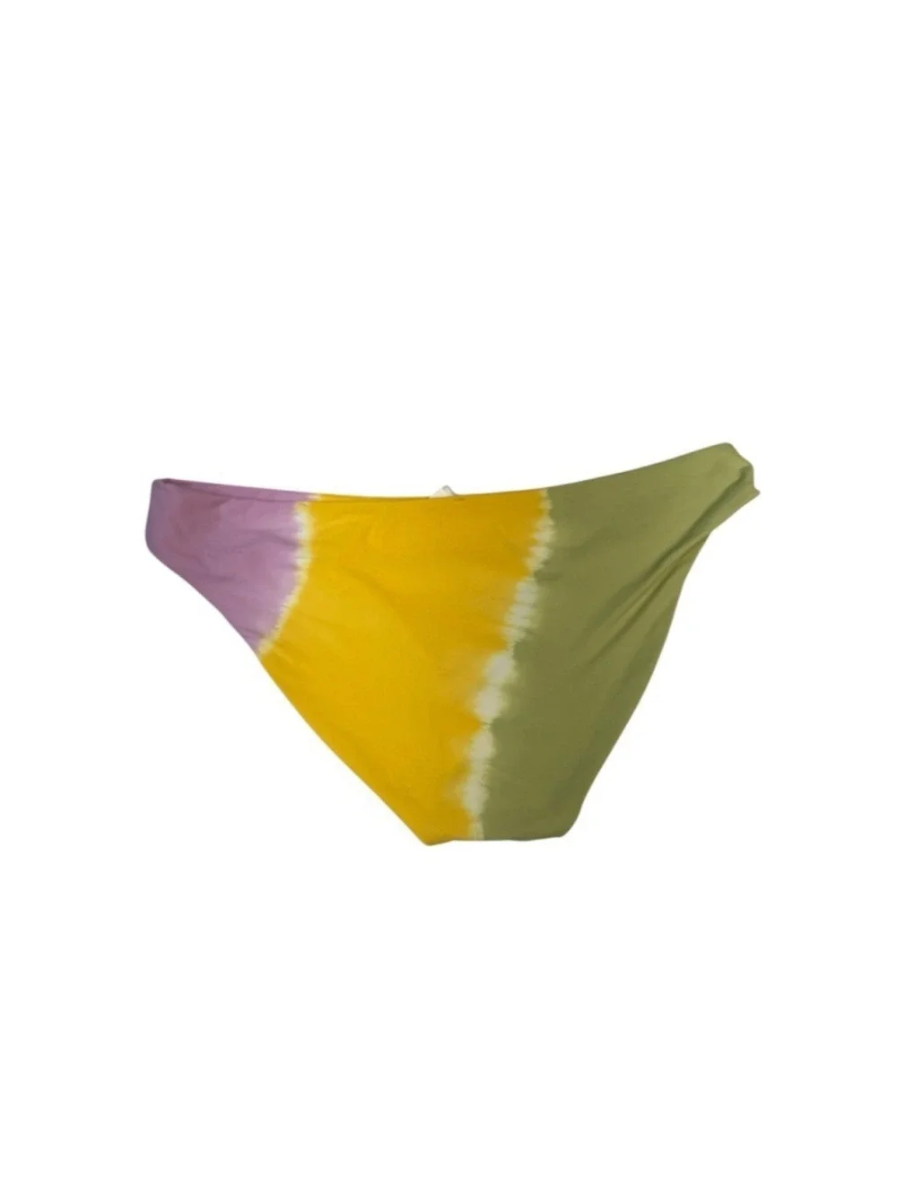 L*Space Frenchi Bikini Bottoms Womens L Multicolor Tie-Dye High Cut Cheeky
